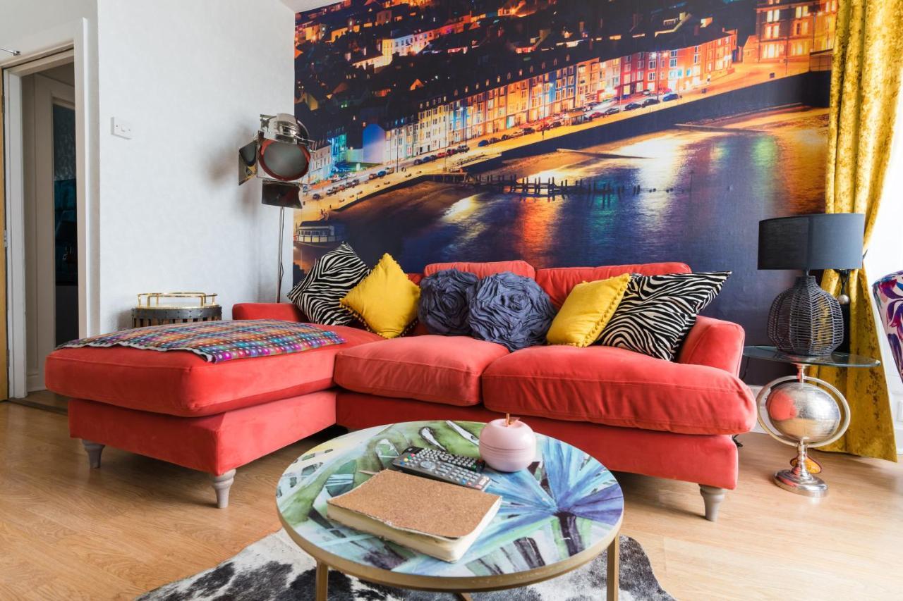 Sea View Ar Lan Y Mor Luxury Apartment Aberystwyth Bagian luar foto